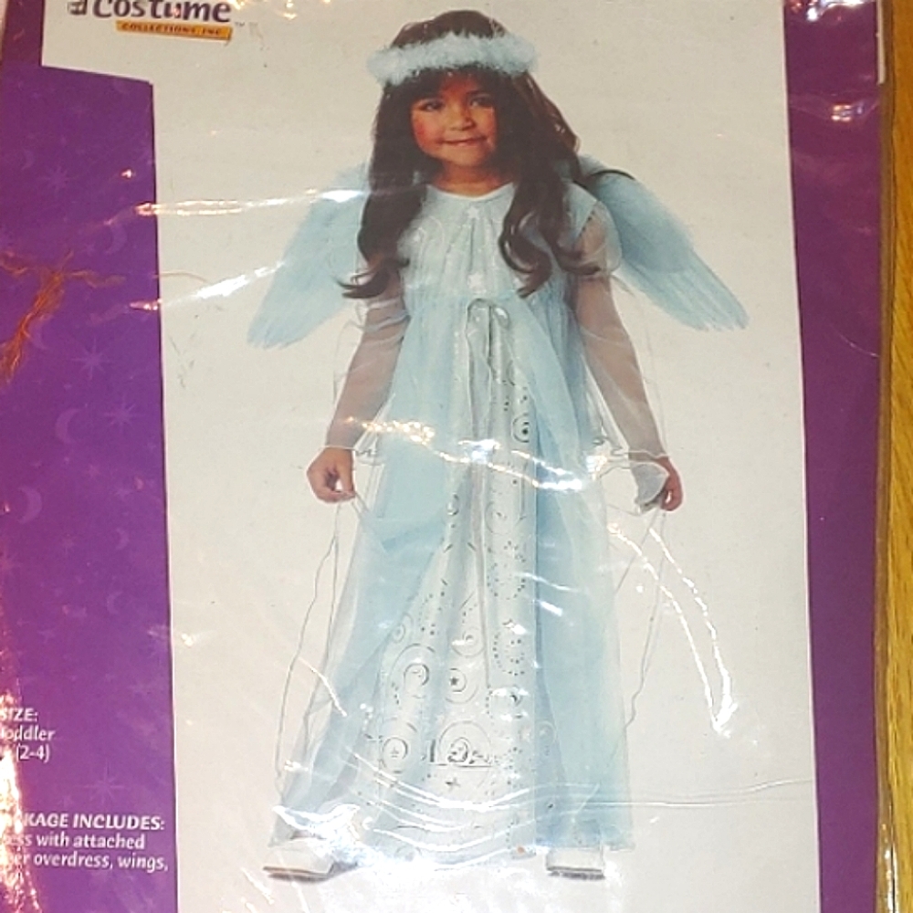 Toddler Harmony Angel Blue girls Halloween costume Christmas Angel Wings